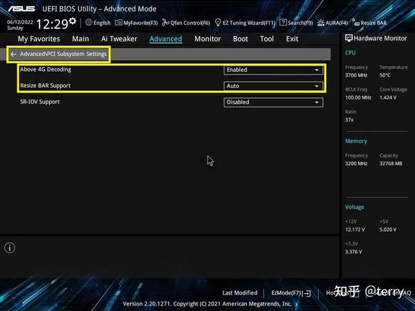 Pci subsystem settings что это