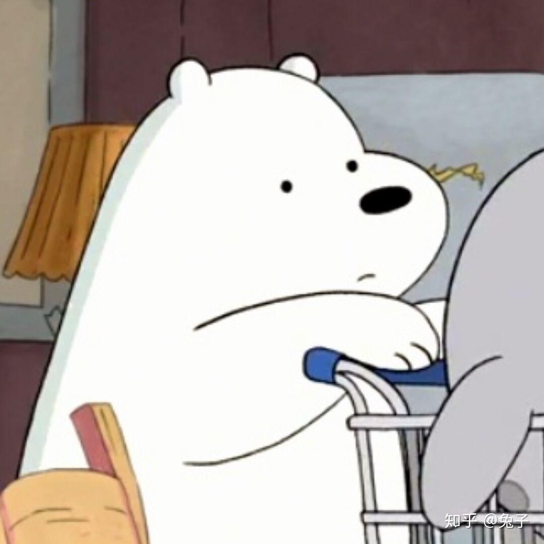 白熊和胖达情侣头像图片