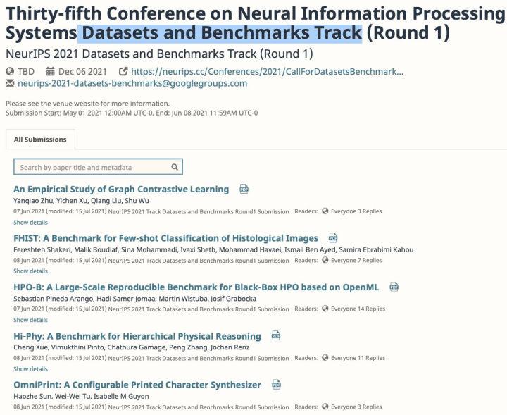 NeurIPS Datasets and Benchmarks Track 知乎 NeurIPS Datasets and Benchmarks Track 知乎