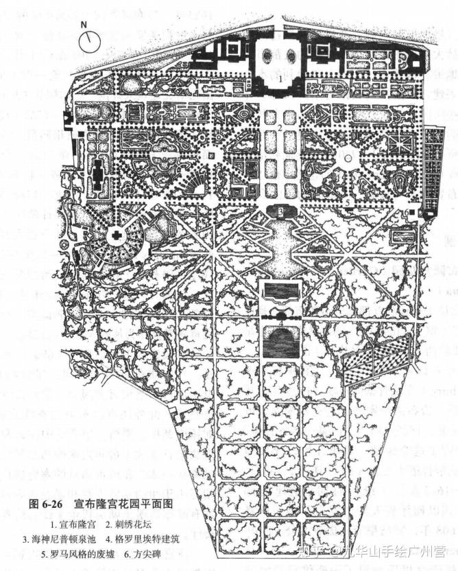 【风景园林理论】《西方园林史》经典园林平面图-画图题必备素材（下） - 知乎