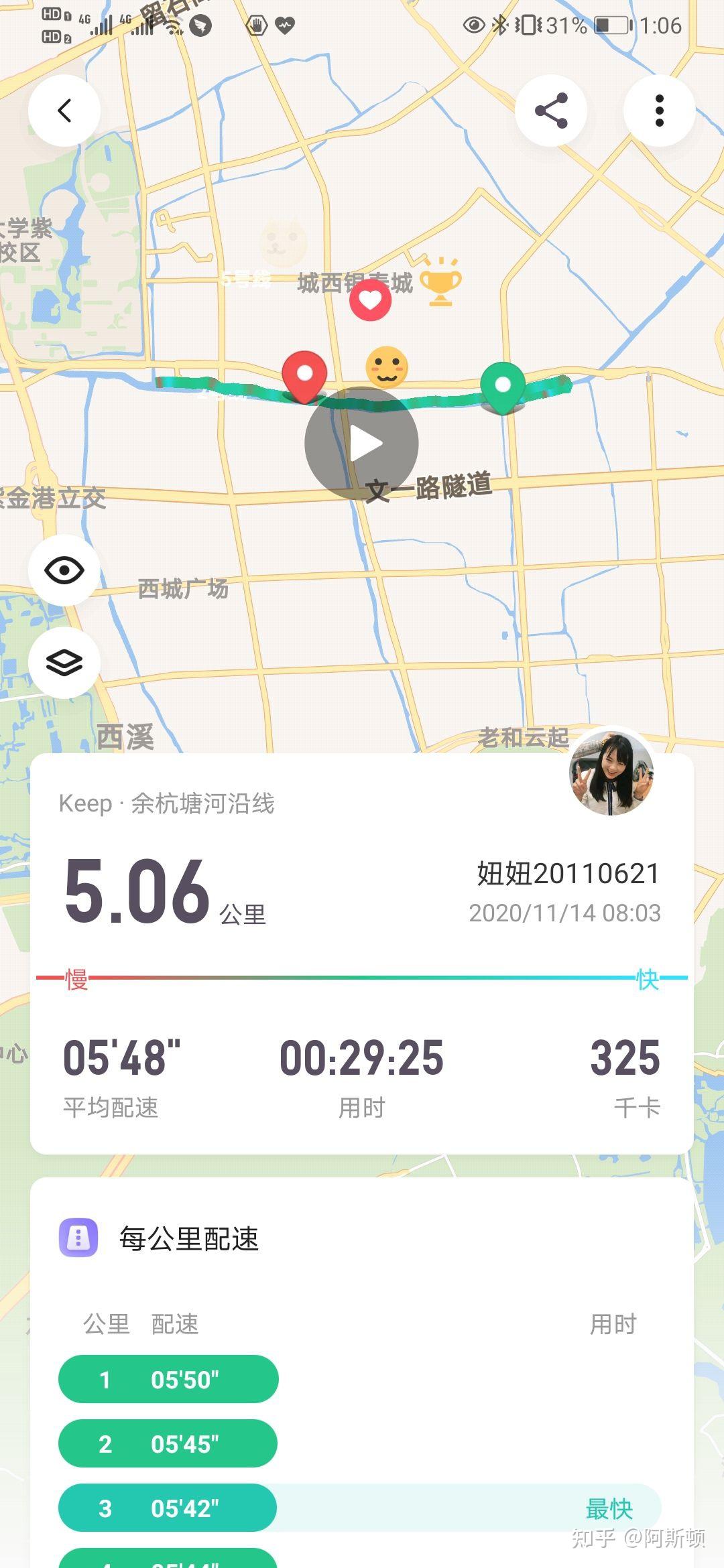 知友们,有没有keep跑步五公里的截图,40分钟以内的!求求求 知乎