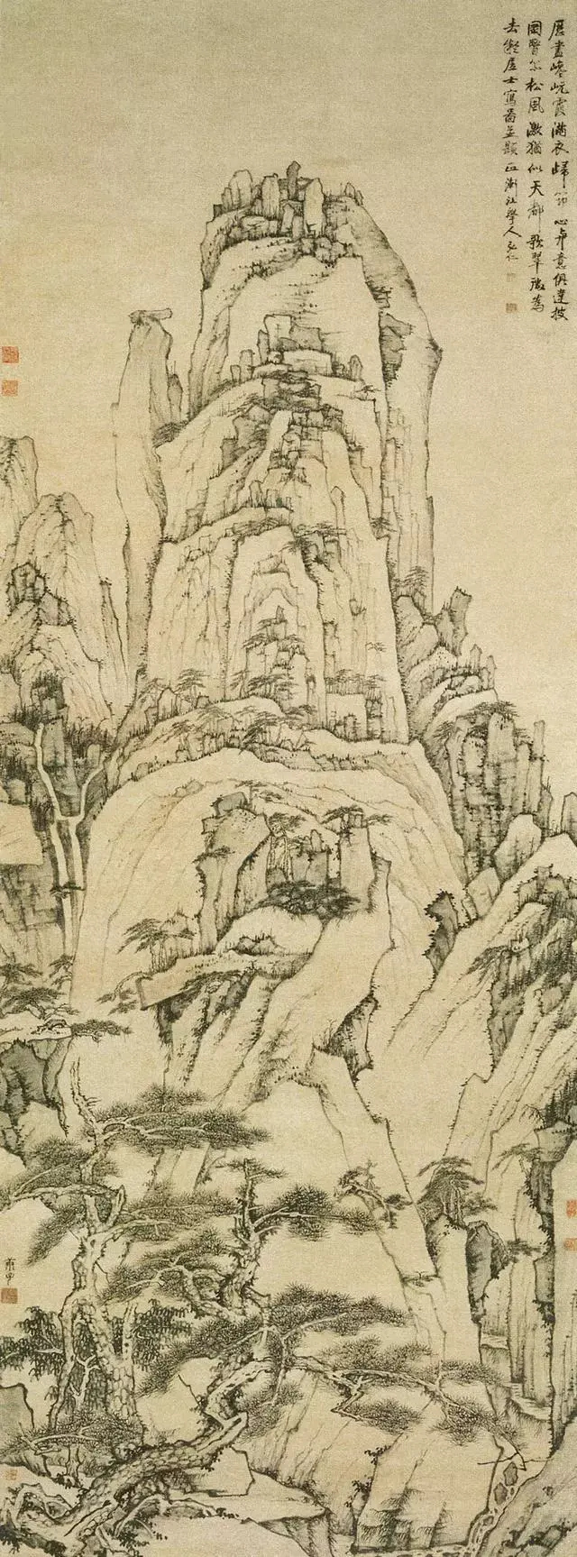 渐江的山水画蕴含古今鲜见的奇特之美 - 知乎
