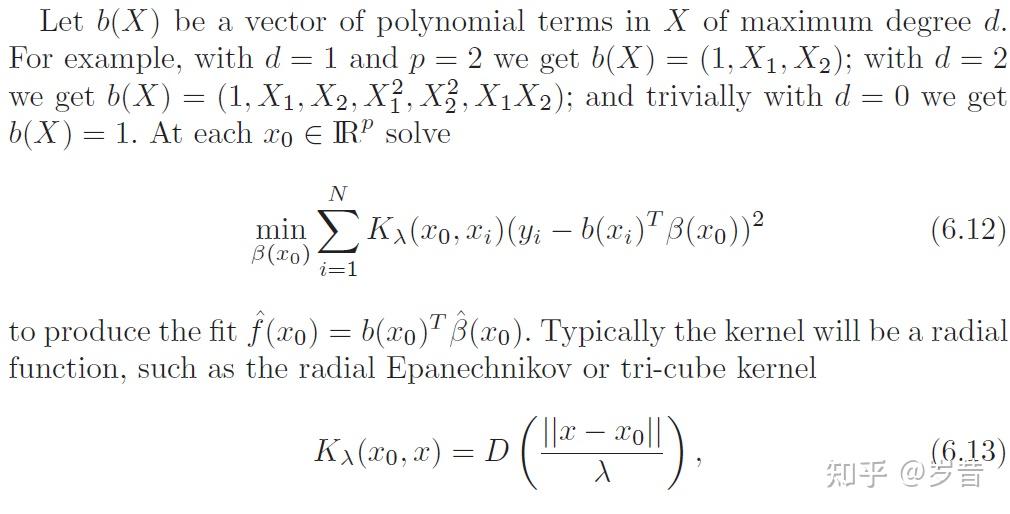 统计学习笔记——第六章：核平滑方法（Kernel Smoothing Methods） - 知乎
