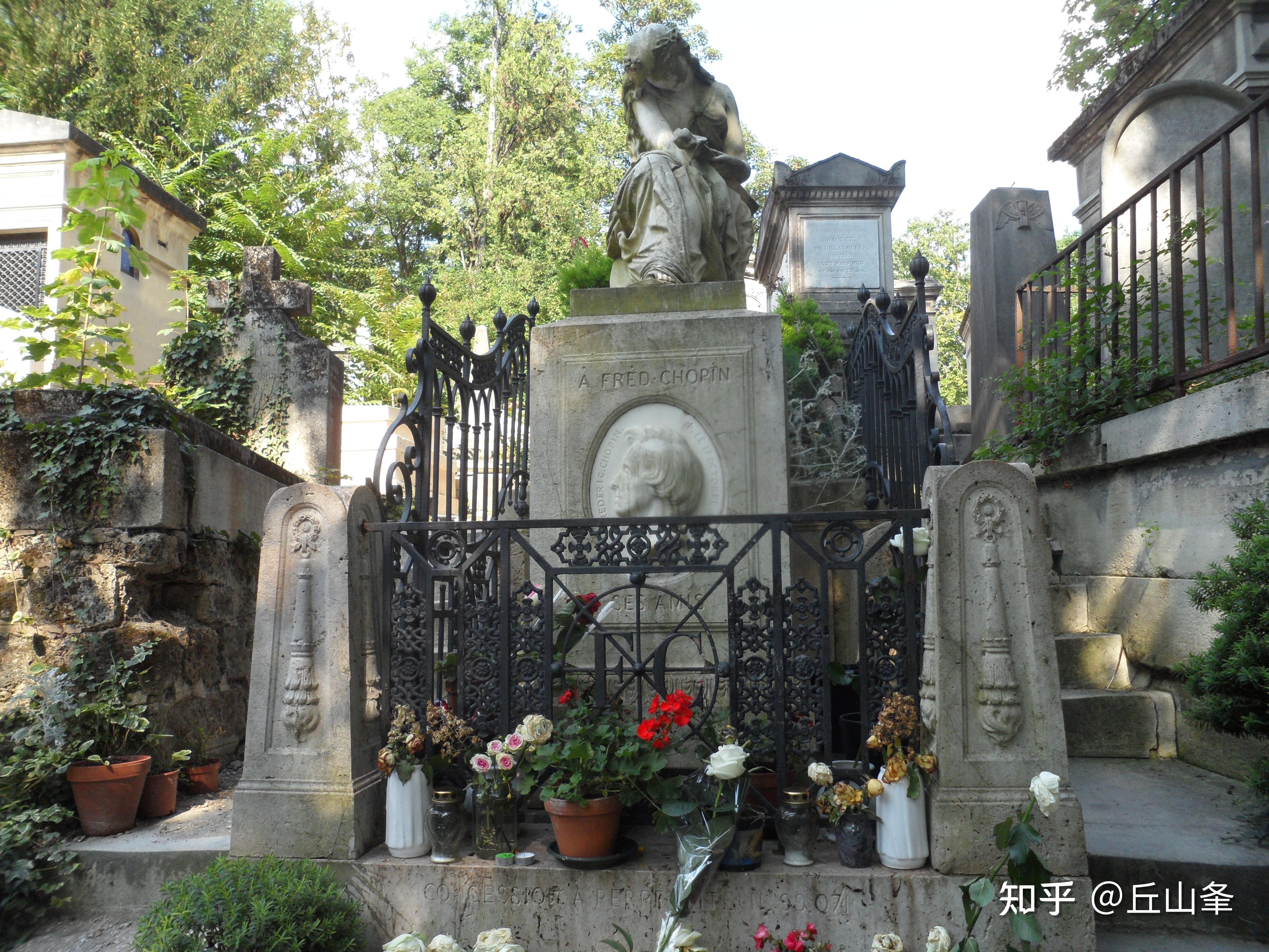 (2014年我拍摄于肖邦墓,法国巴黎拉雪兹公墓pere lachaise cemetery)