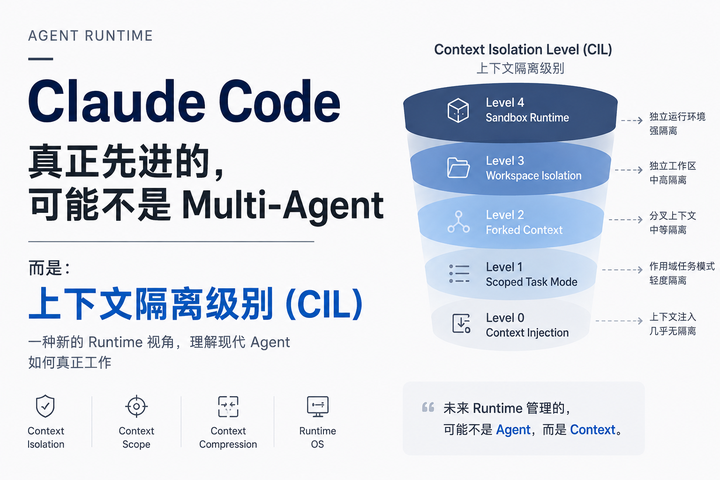 从“上下文隔离级别（CIL）”重新理解 Claude Code 与 Agent Runtime - 知乎