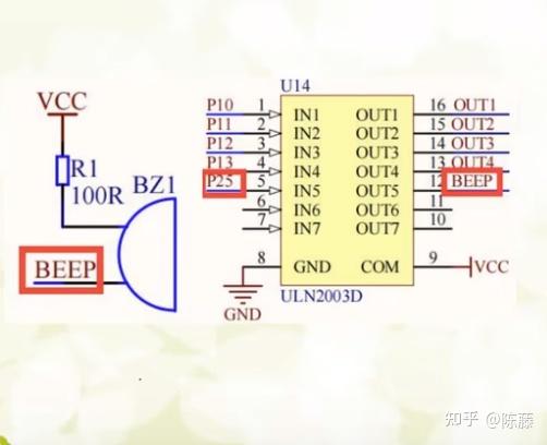 51单片机（蜂鸣器实验）（led硬件图） 知乎