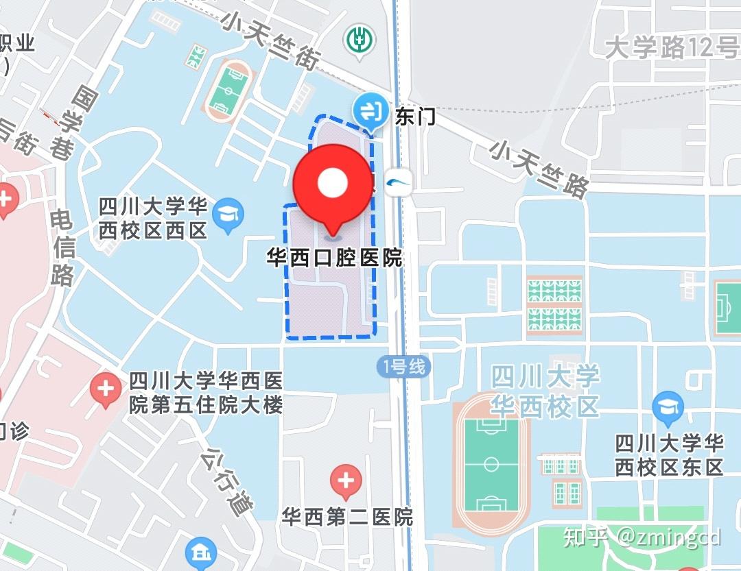 成都华西医院地图图片