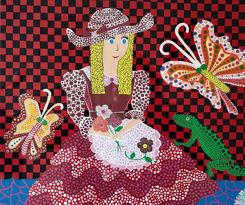 草间弥生漫游奇境的现代爱丽丝