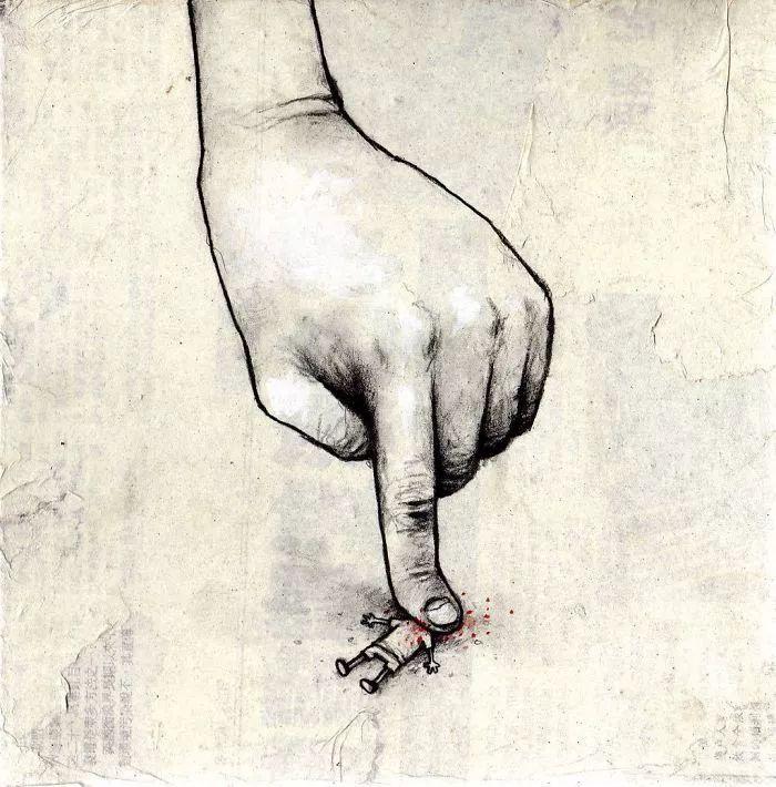 32张内涵插画,道尽人生冷暖,只有历经沧桑才会懂!