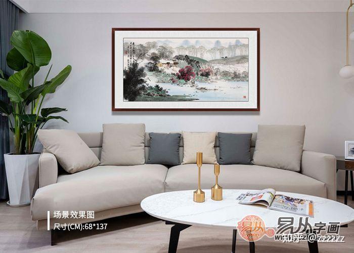 家居客厅装饰 名家山水画更显韵味 诸明作品 - 知乎