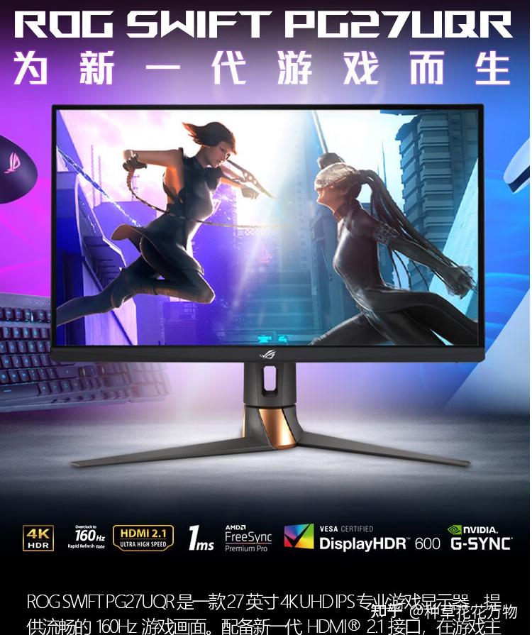 2024年电脑显示器品牌排行榜前十名hkc华硕ktc泰坦军团aoclg雷神选