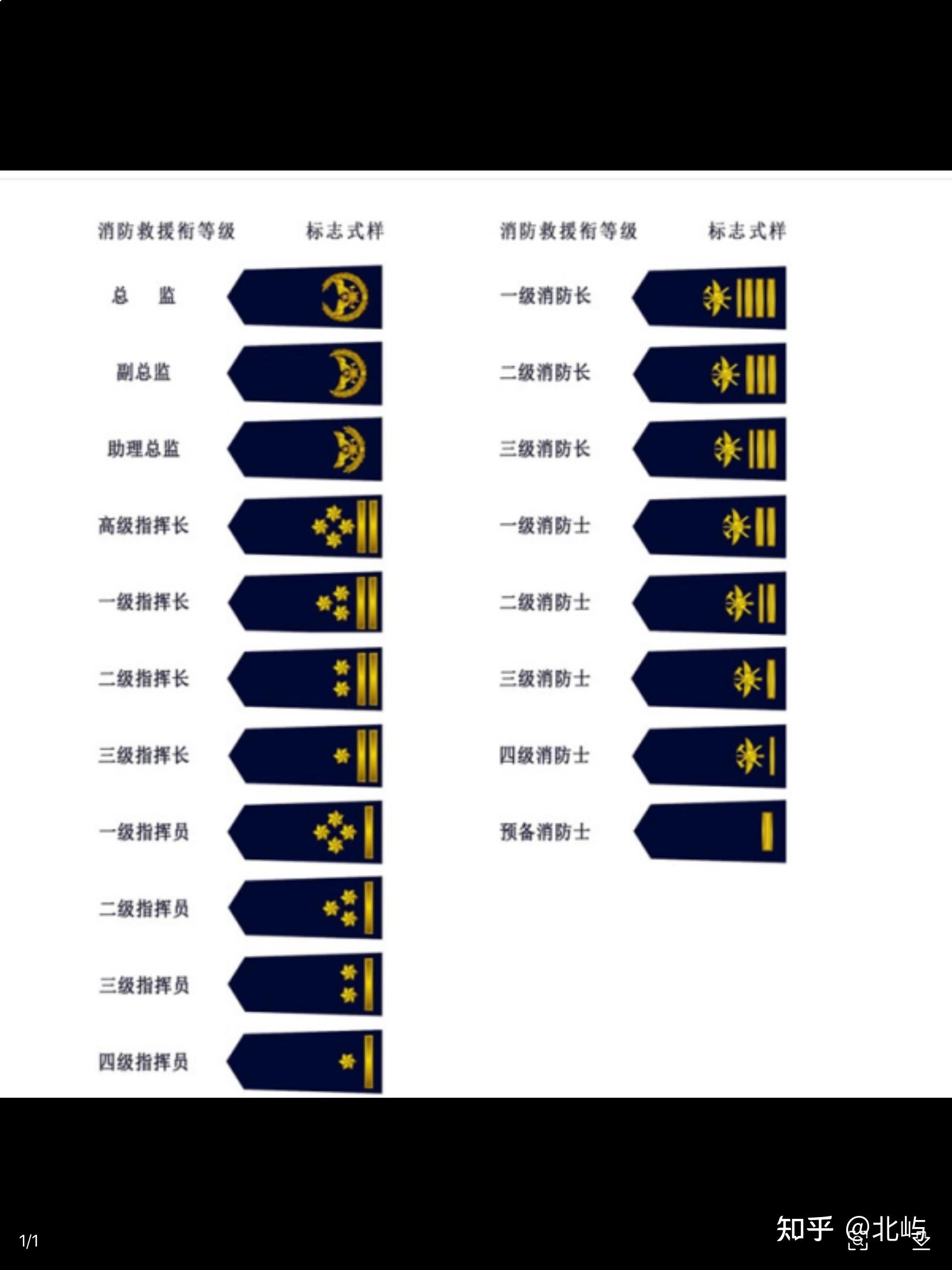 香港消防员警衔级别图图片