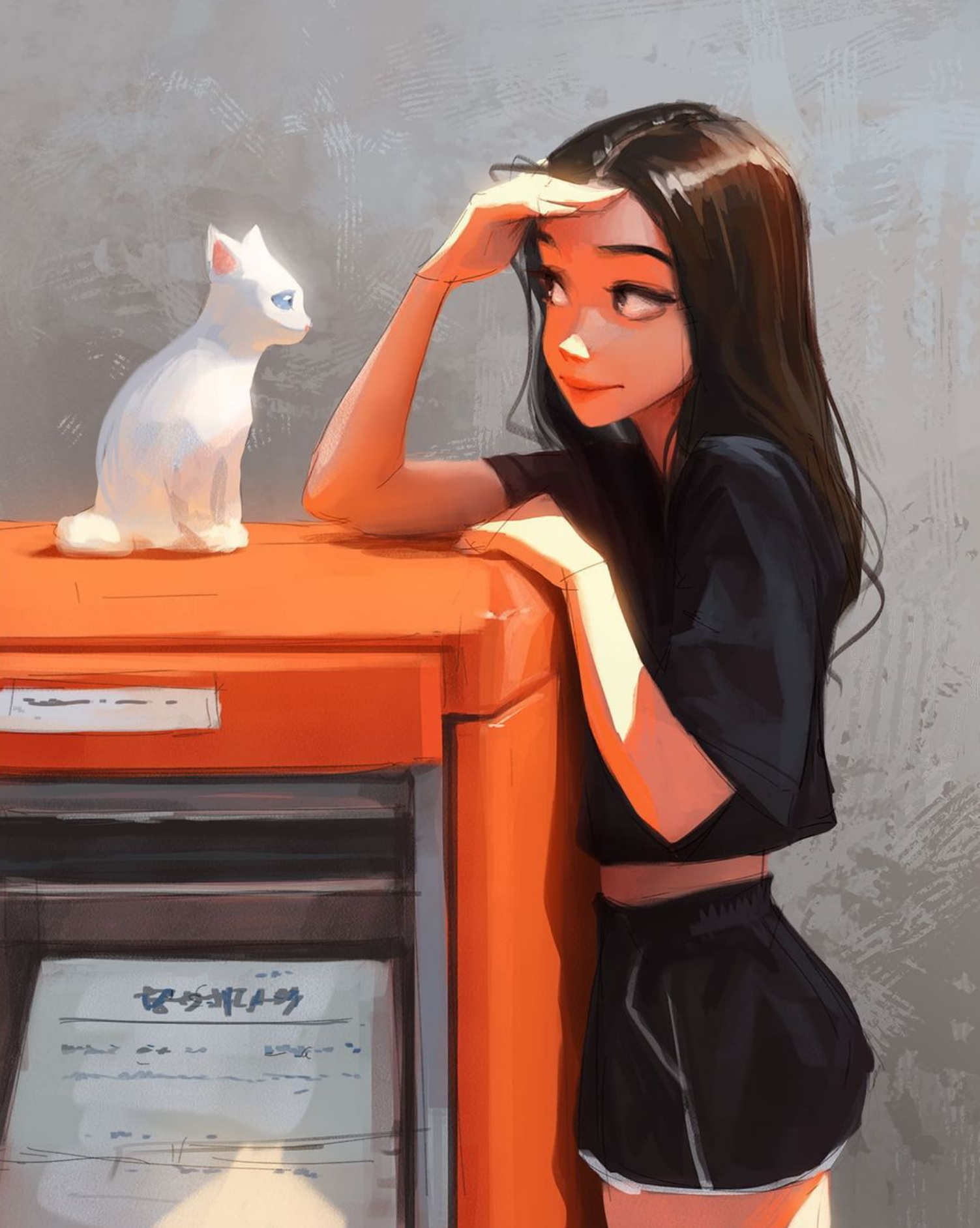 人气插画师sam yang作品分享,高级感人物手机壁纸ins风头像