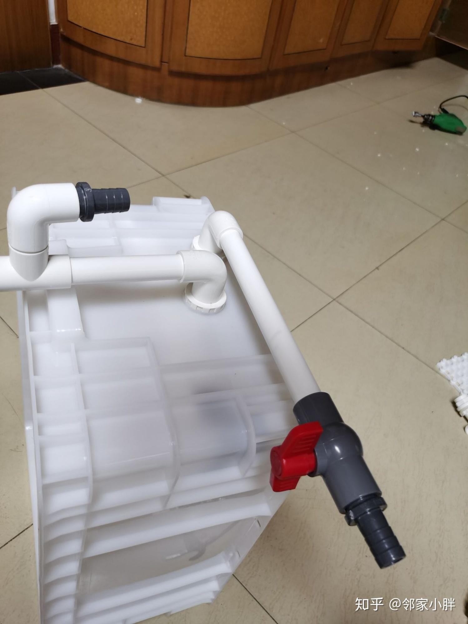 参考网上教程,买了材料自己动手做个沼泽过滤