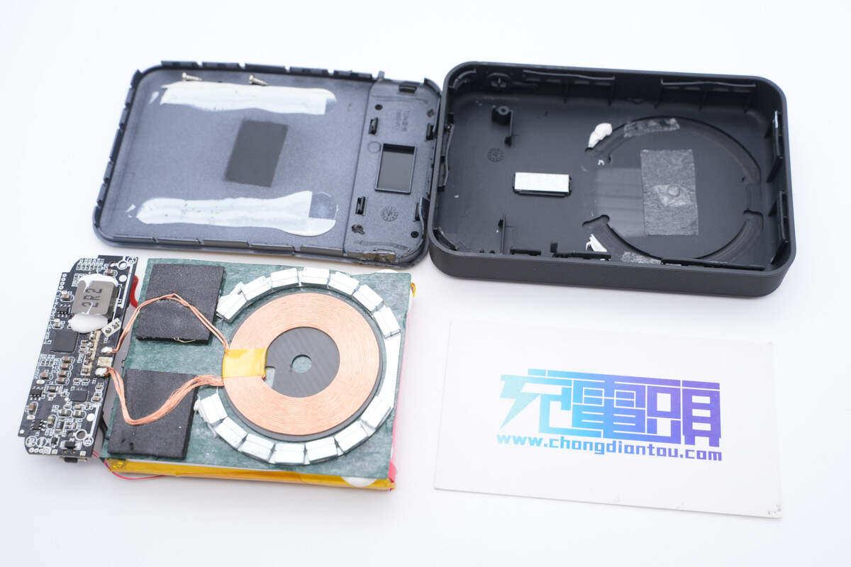 内置美芯晟mt5805高集成无线充电芯片,希品10000mah磁吸无线移动电源
