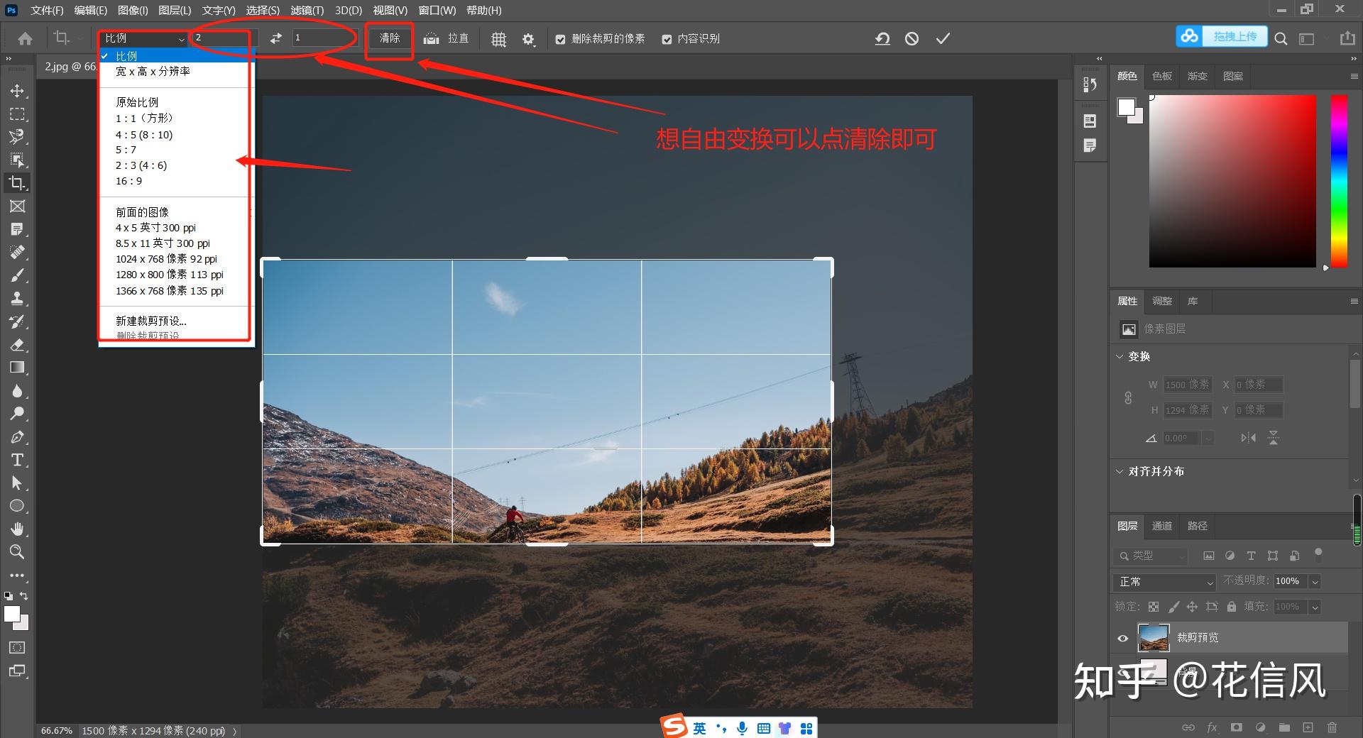 PS入门基础篇:裁剪工具的使用方法及基本快捷键(初学者笔记) - 知乎