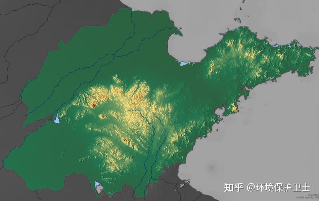中国各省级行政区三维地形图