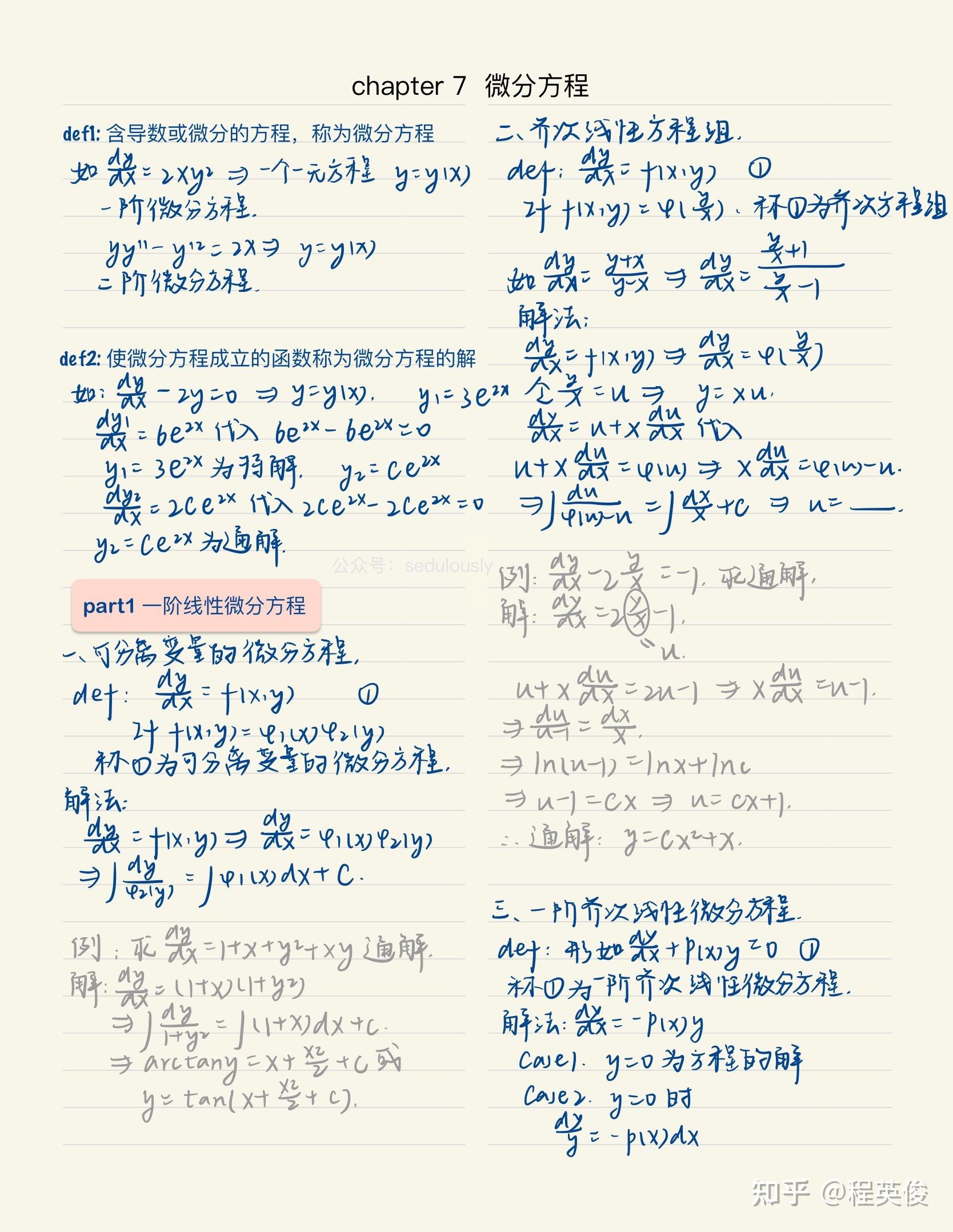 22考研数学汤家凤基础班77强化班goodnotes手写笔记分享