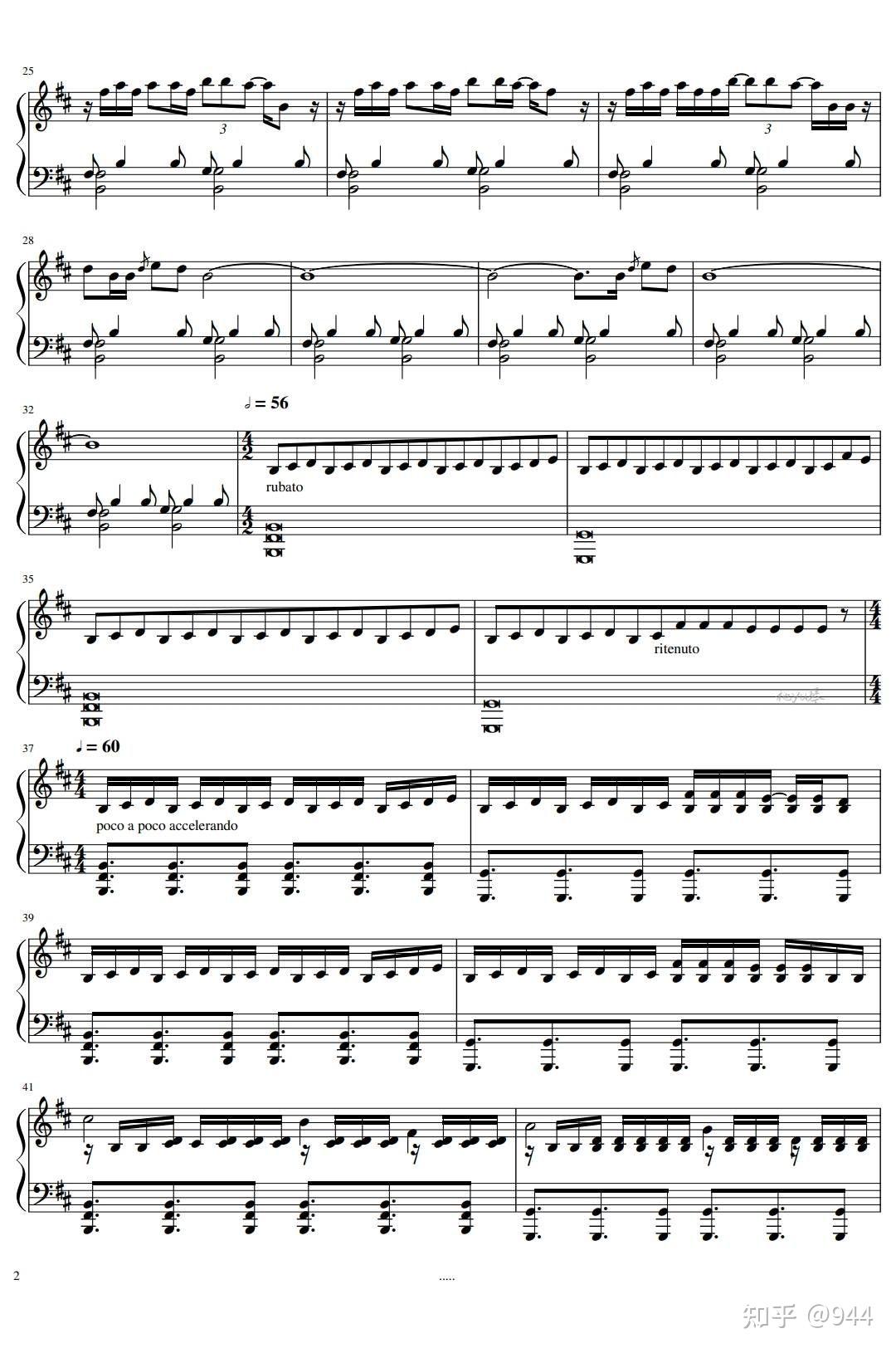 华晨宇《歌手》假行僧的钢琴谱? - 知乎