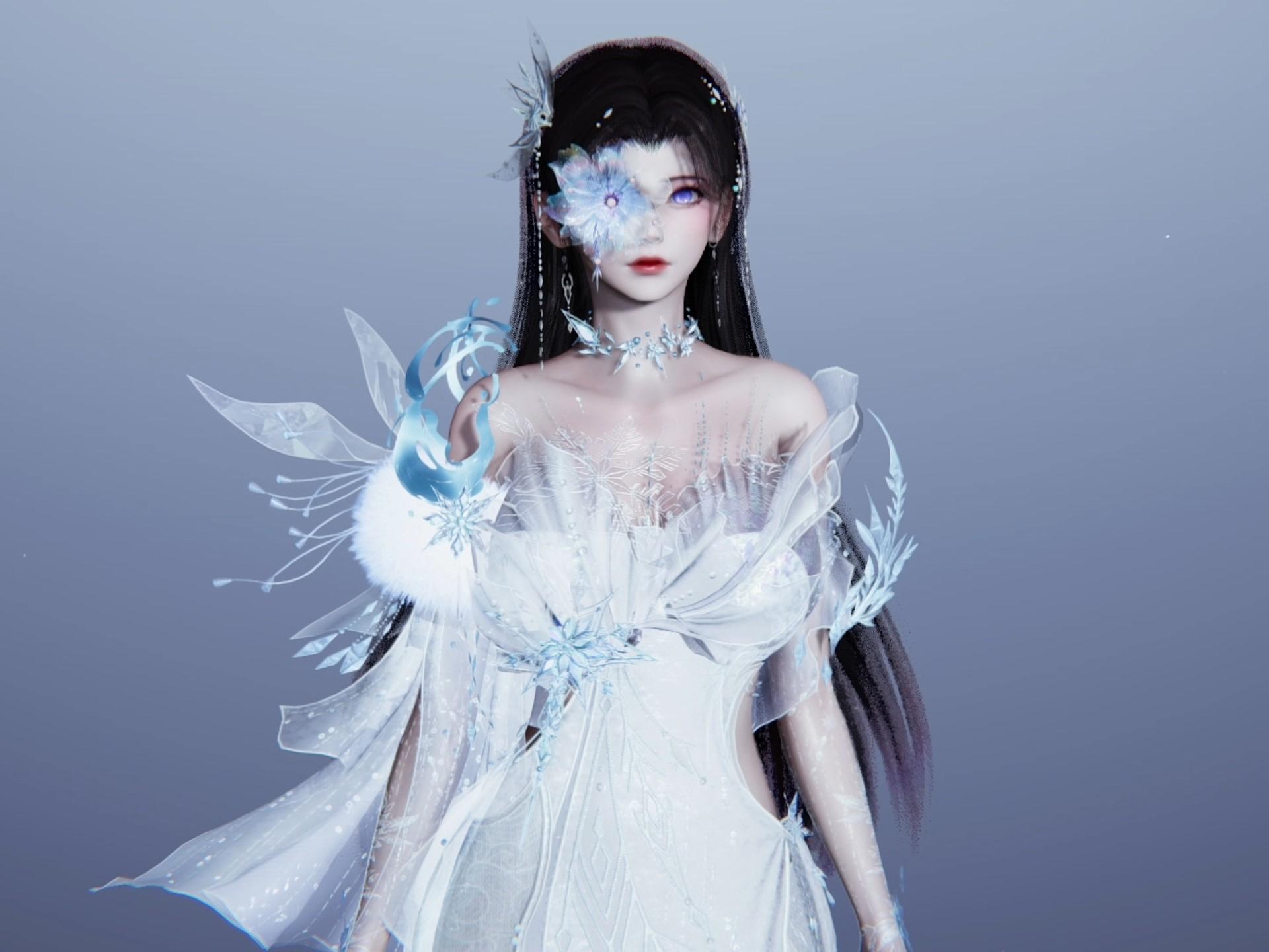 诛仙世界 浮梦 冰华绮霞 和谐版 人物卡捏脸展示