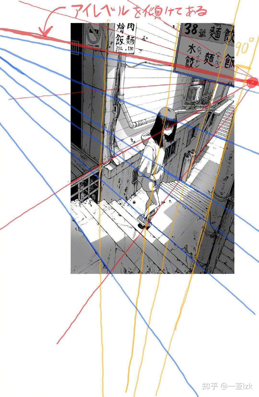 请问在绘画时画大角度透视的场景如何准确运用辅助线使透视更正确