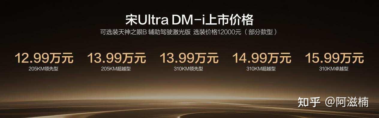 310公里纯电续航,12.99万起,服了比亚迪宋Ultra DM-i的低门槛