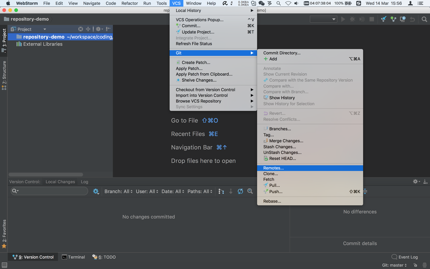 在 WebStorm 中熟练地使用 git - 知乎