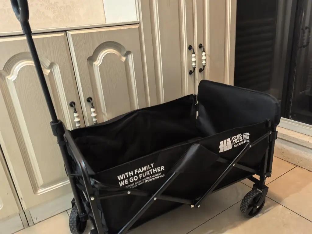 200L 折叠式牛津布露营储物手推车（黑色） 200L 折叠式牛津布露营储物手推车（黑色） 200L 折叠式牛津布露营