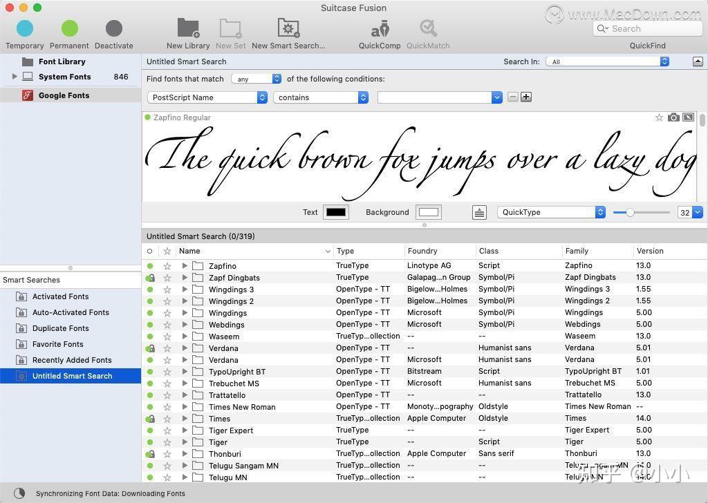 Extensis Suitcase Fusion for Mac(Mac字体管理软件) 18.2.4 知乎
