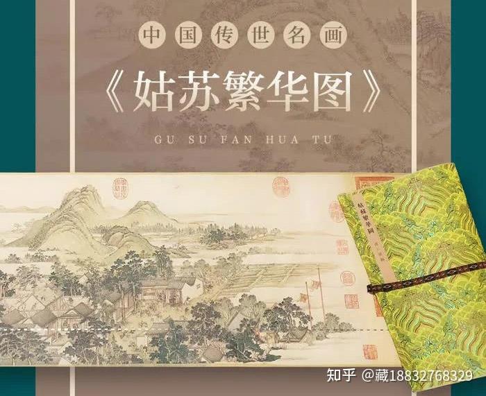 《中國傳世名畫姑蘇繁華圖珍郵典藏》原作1:1鈔卷版復刻品,同郵票完美