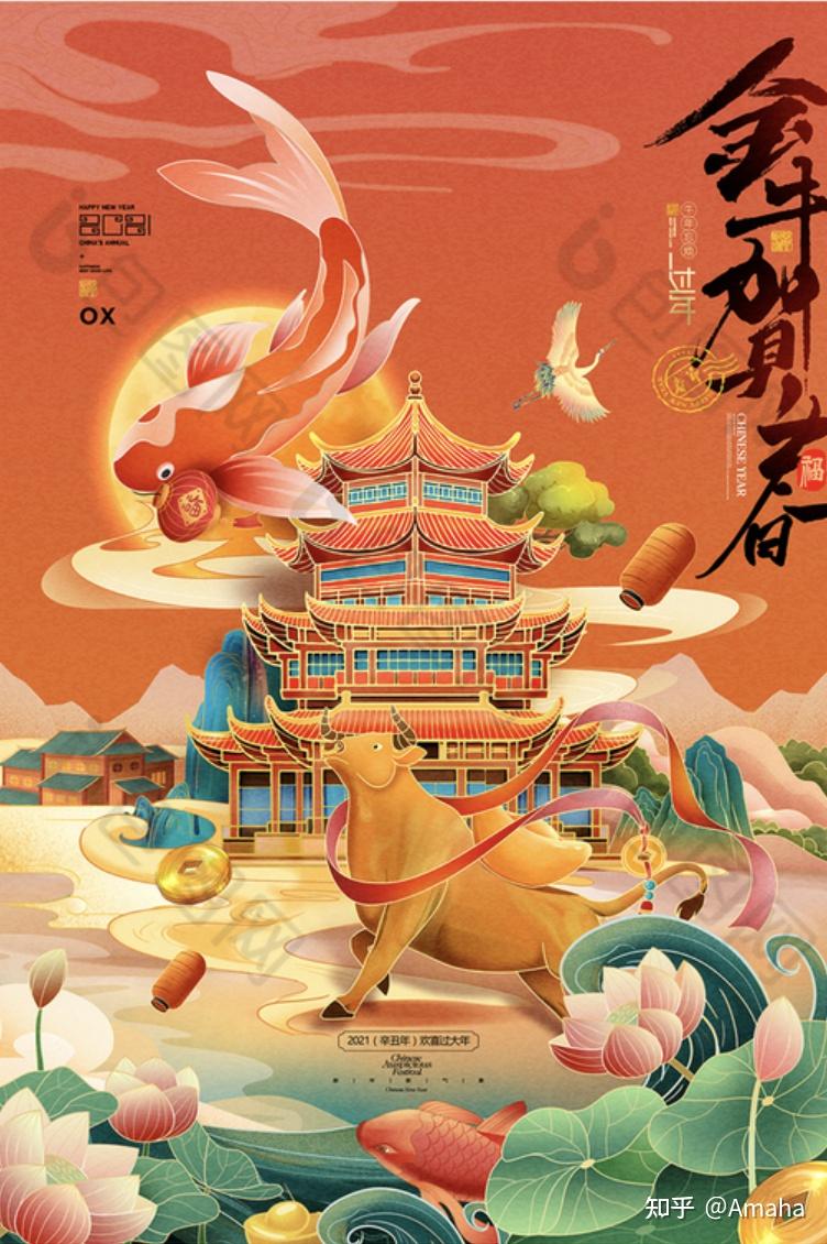 牛年春节国潮海报合集!速收藏!