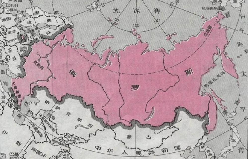 俄罗斯邻国地图简图图片