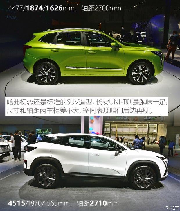 新贵之间的pk哈弗初恋对比长安unit