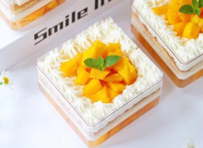 夏日私房爆款!芒果布丁蛋糕盒子,颜值超治愈