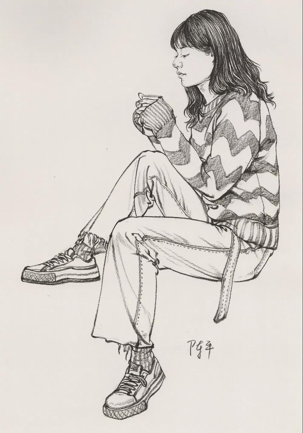 如何画好人物速写美术集网校人物速写常用画法分享