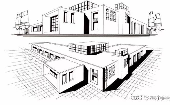 建築學考研快題手繪技巧分析之如何做好建築剖面空間設計