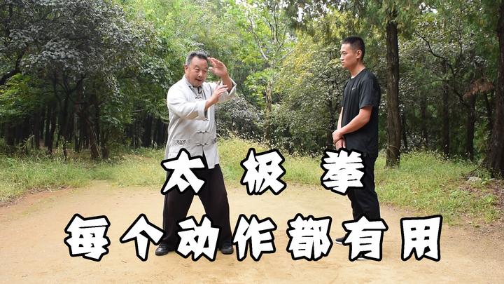 老前辈讲:太极拳没有虚招。老庞老师告诉你每个动作怎么用 - 知乎