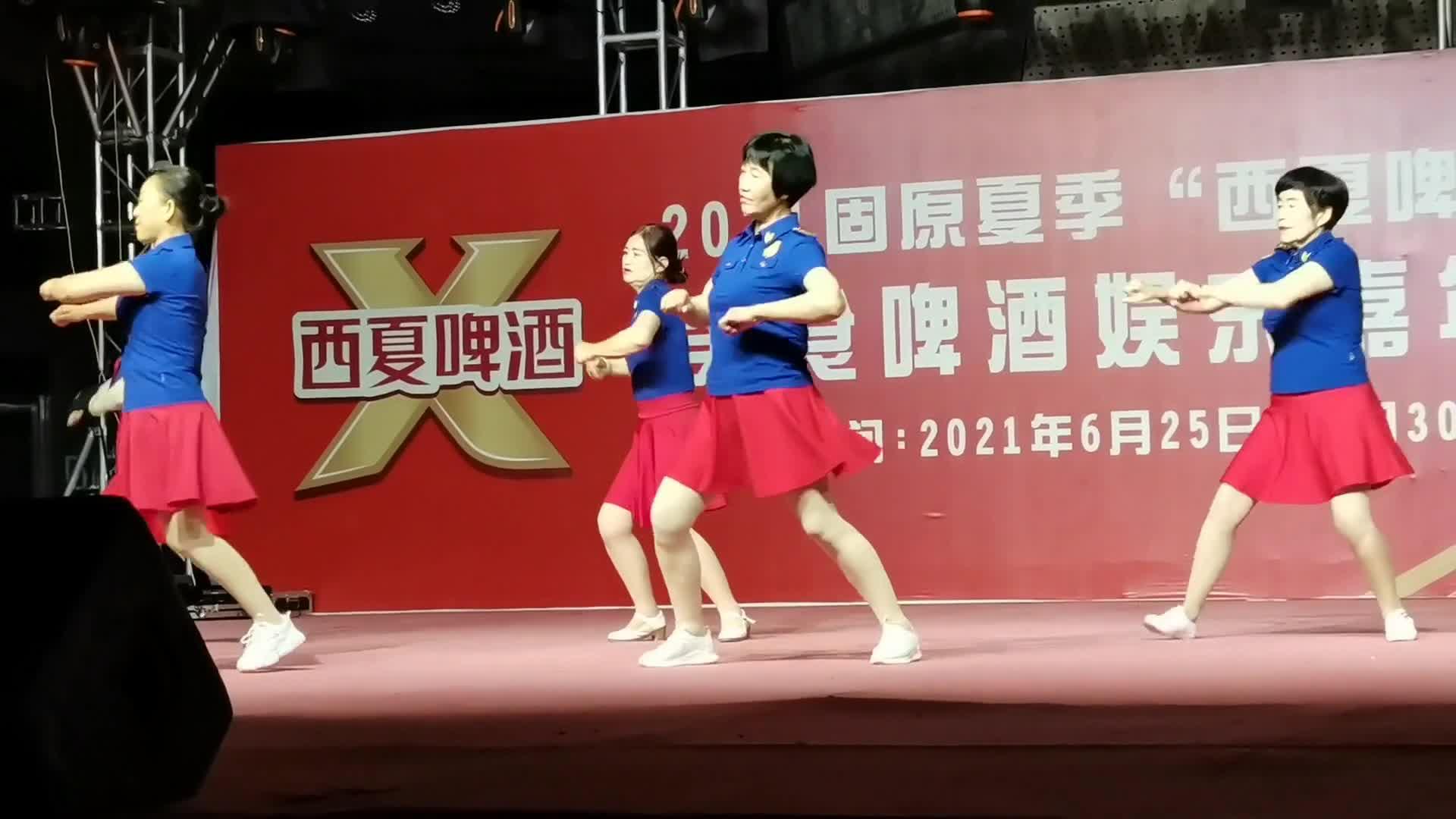 2021年西夏啤酒节表演的舞蹈我是宁夏娃形象生动好像回到了过去