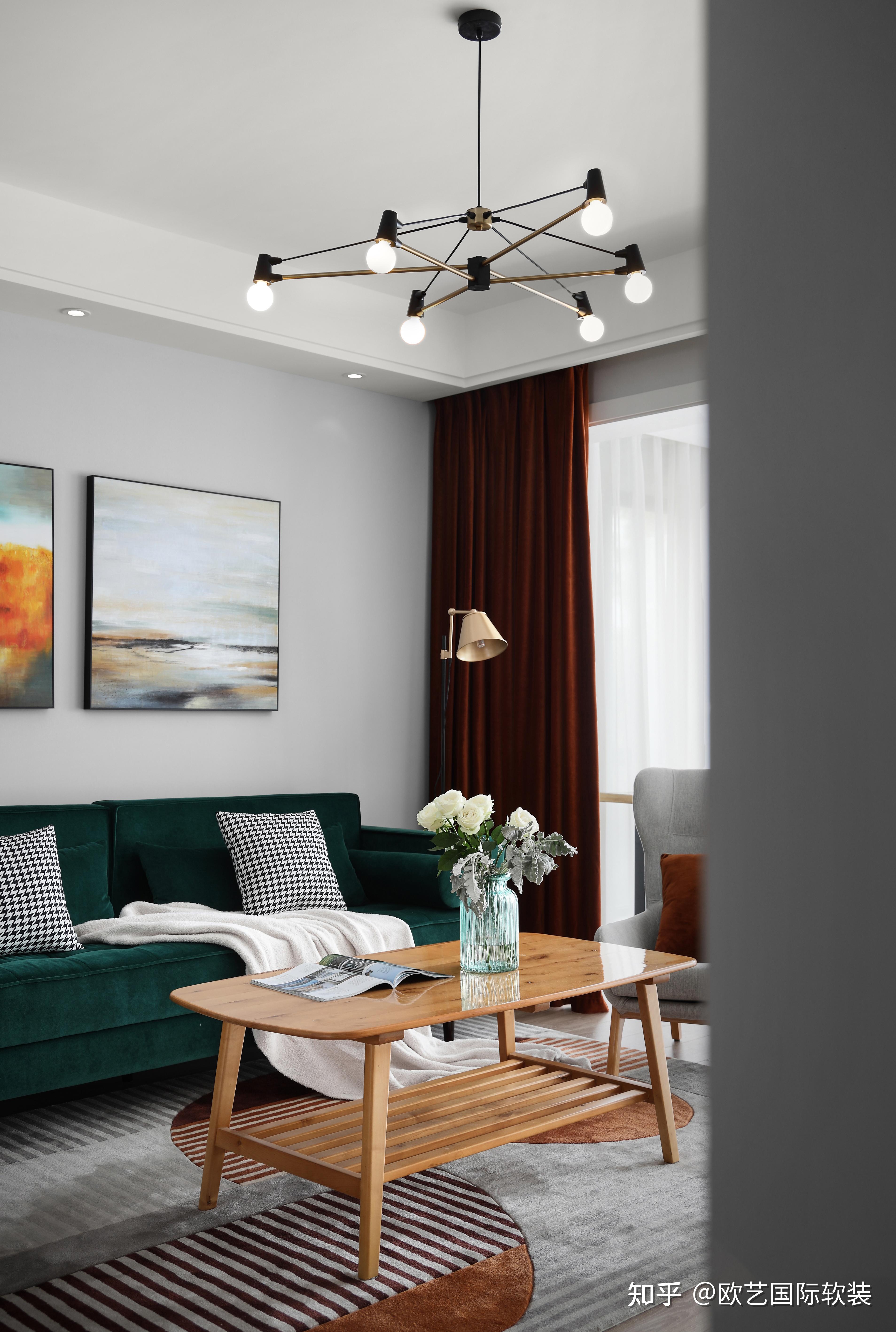 欧艺国际软装120平米现代简约治愈灰