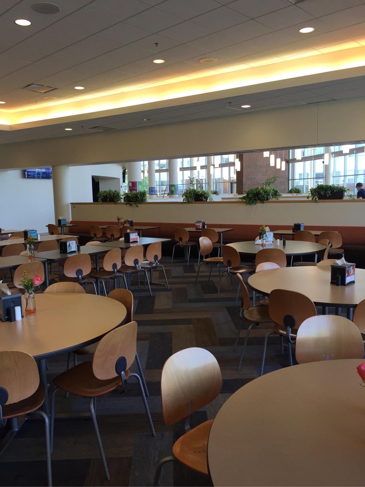 国外大学食堂是什么样子的