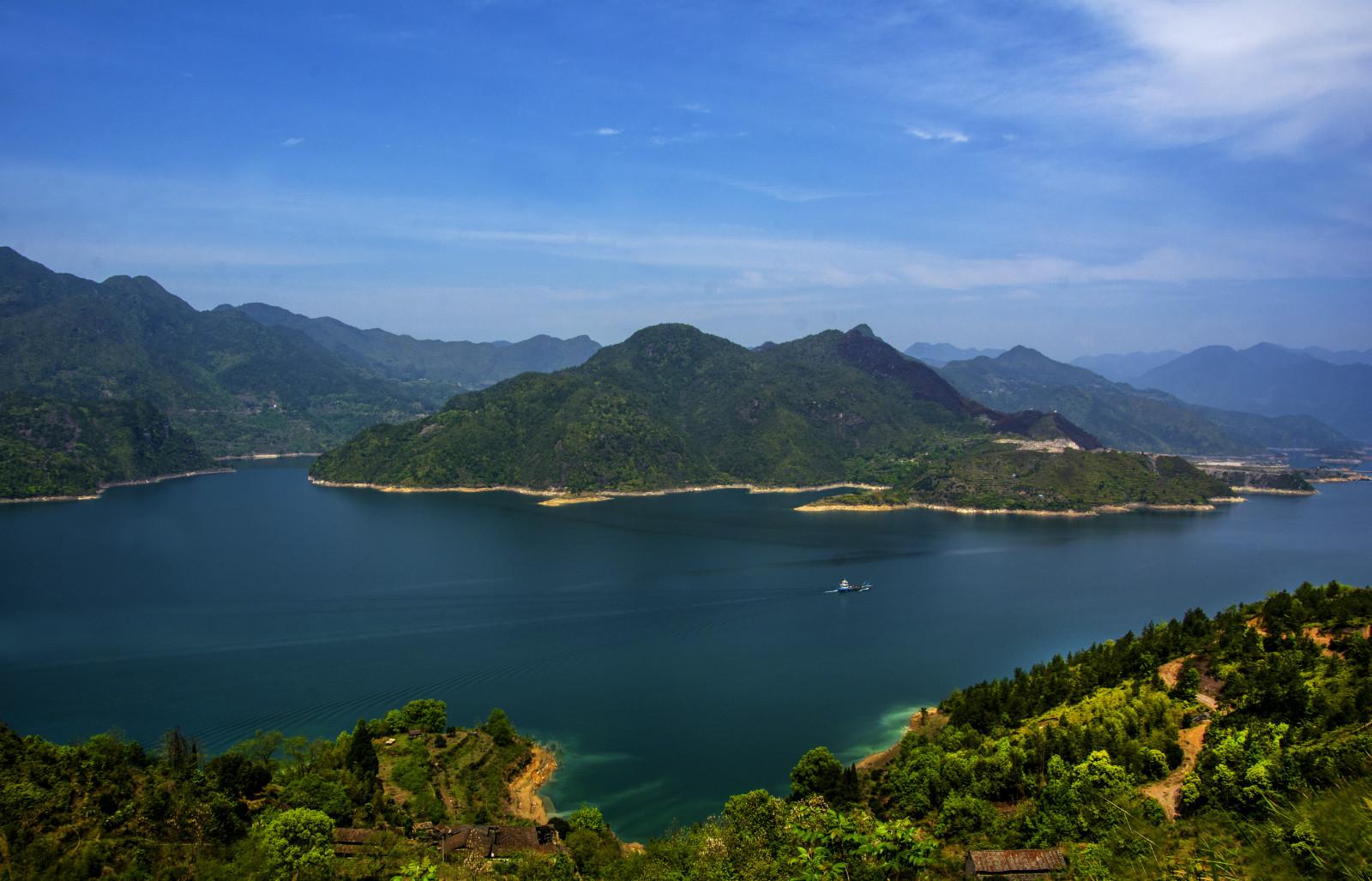 千峡湖水库图片