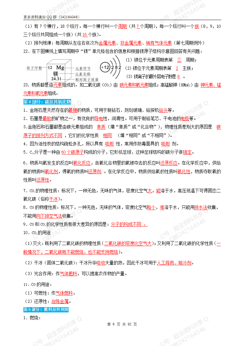2025中考化学备考知识总结(通用版)(pdf分享) - 知乎