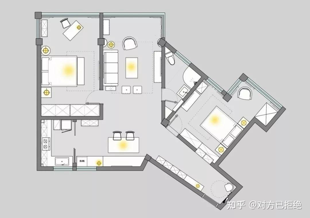 110平的房子怎么设计 110平方两室两厅装修效果图