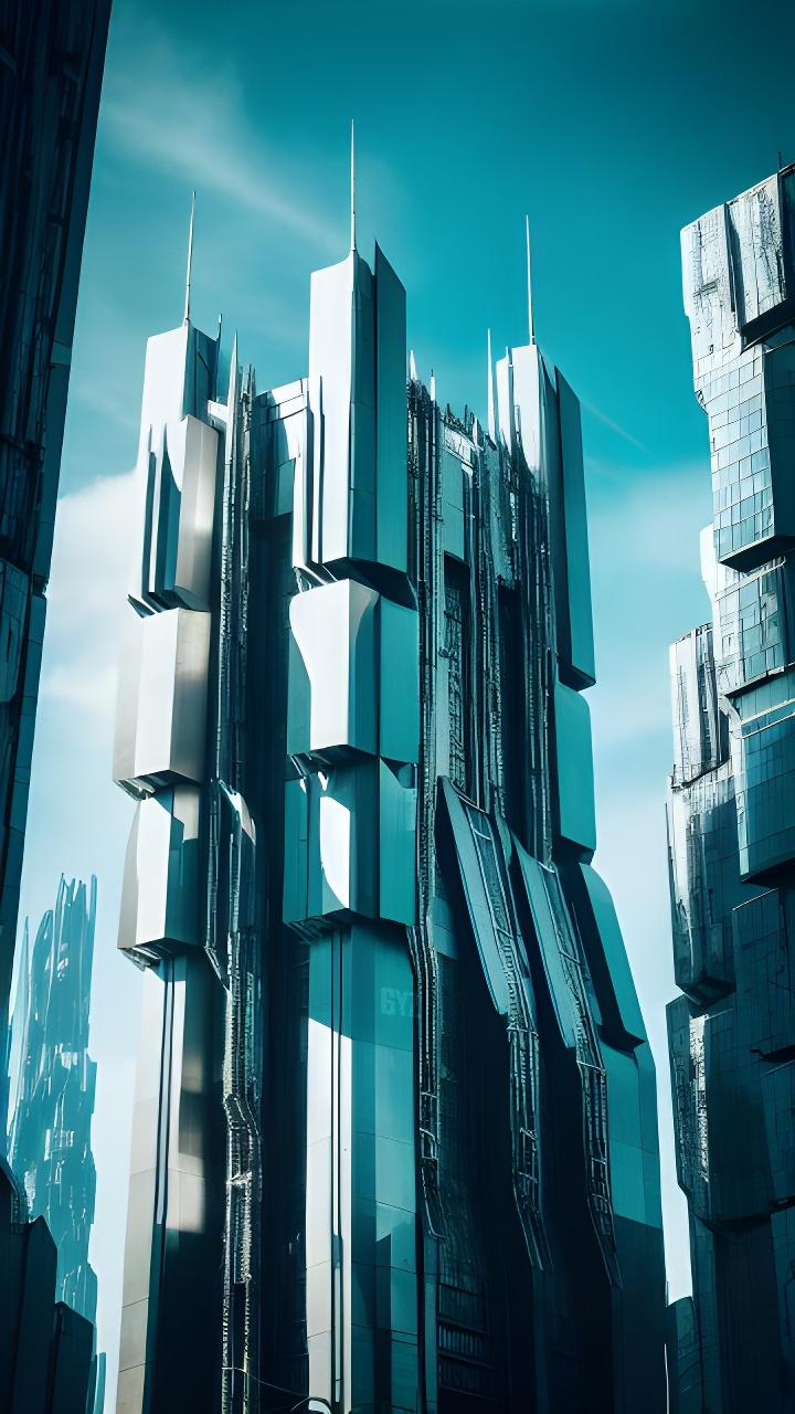 有什么极具科幻感的建筑造型最好带颜色的