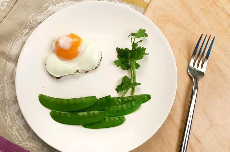 竟然还看得出是朵云……这摆盘有没有点山水画的意思8915煎不出