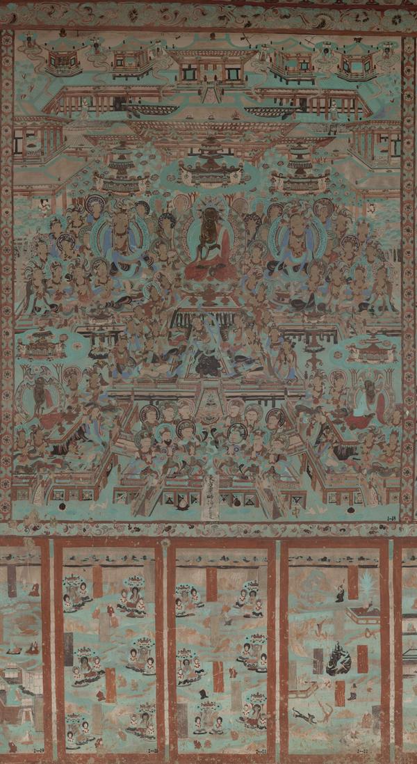 【神游千年，大美敦煌】晚唐-12窟-四壁三铺加屏风画，堂堂大观【高清大图200多幅】 - 知乎