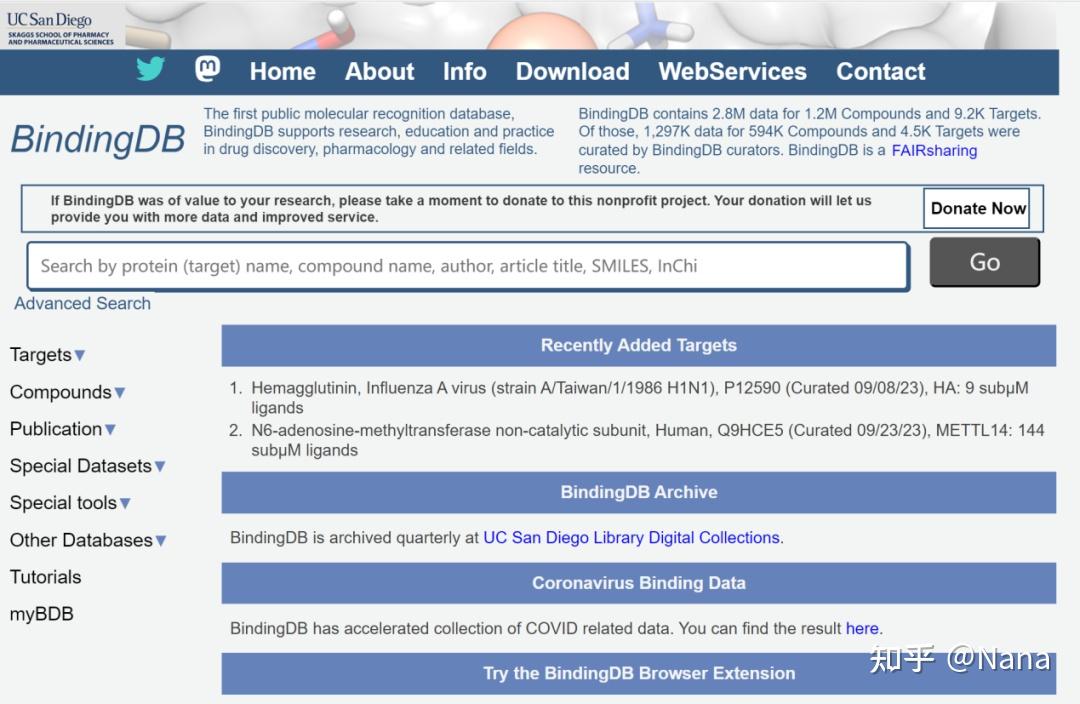 8大常用药物靶点数据库汇总 - 知乎