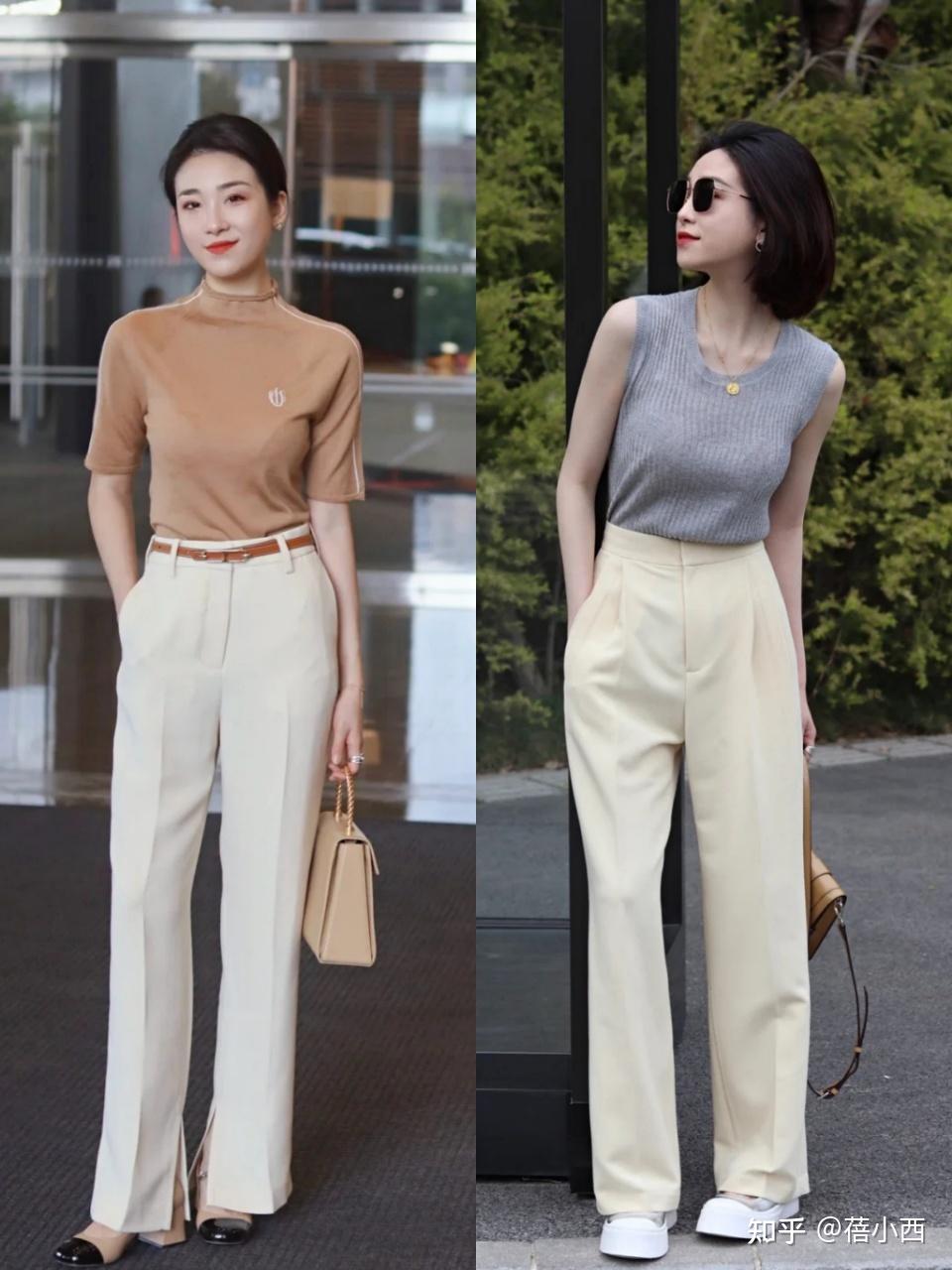 夏季的第一条裤子,建议你选"阔腿裤",搭配尖头鞋,方头鞋太美