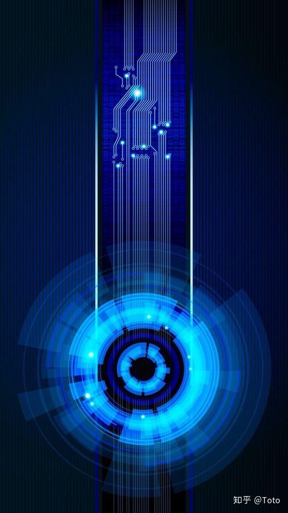 科技感十足的壁纸上