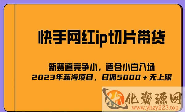 《2023爆火的快手网红IP切片项目》号称日佣5000＋的蓝海项目，二驴的独家授权_wwz